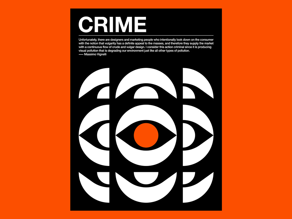 Crime Poster by Ethan Fender 🐦⬛ on Dribbble