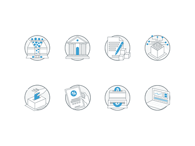 Blockchain Icon branding design icon illustration