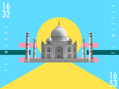 Small history of Tajmahal color design graphic design historic history india indian memorial photoshop tajmahal visual art visual design yellow