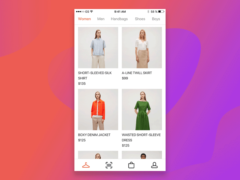 E-commerce APP Demo app design ui