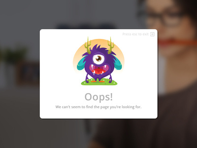 Oops popup design creative design illustrator photoshop popup