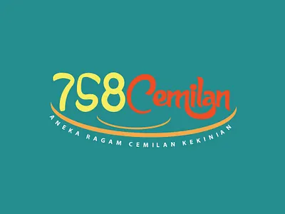758cemilan 758cemilan 758swrno branding cemilan creative design flat icon illustration indonesia iseng jakarta julifans kekinian logo self branding typography vector