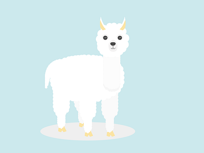 Day 60 Alpaca alpace animals snow white