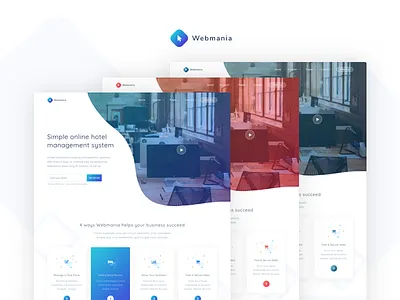 Webmania - Agency, Startup and SaaS Template agency app corporate creative creative agency html5 landing mobile app modern design parallax portfolio saas