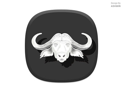 Icon Design Concept buffalo character design icon artwork iconart icondesign identity