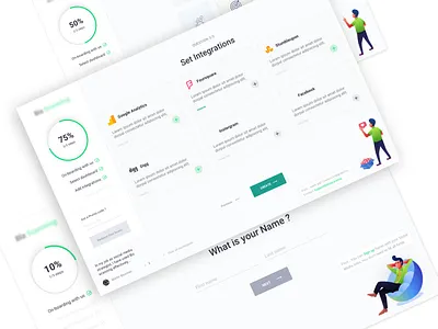 Business Analytic Tool On-boarding analytic tool daily ui dashboard product design sri lanka uiux user center design user chapters user journey userchapters