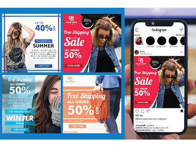 Post Instagram Fashion banner banner ads banner design