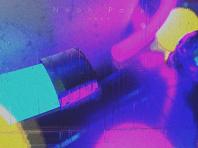 Neon 01 3d c4d design glitch graphics render