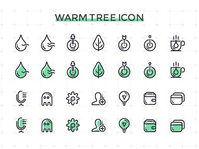 Warm tree icon design icon app illustration tree