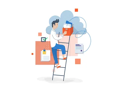 It's right here! cloud drawing illustration ui vector vector illustration