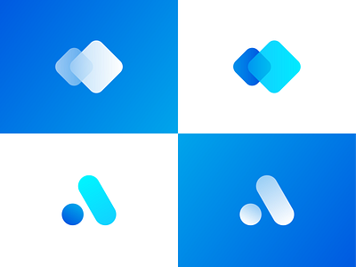 Tech Company Logos ai blue gradient color collection colorful dashboard gradient gradient modern futuristic integradtion junction letter a logo logo design mark modern monogram nodes saas management tech logo technology unified web application