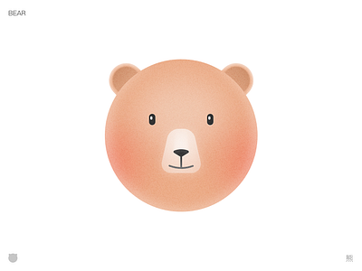 Bear icon illustration ui