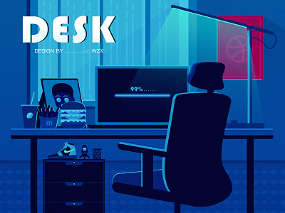 Desk draw 插画