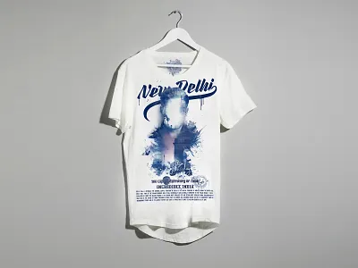 INCREDIBLE INDIA - NEW DELHI TEE artistic calligraphy delhi design india indian photoprint print tshirt design typography viveksundaramdesignstudio