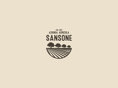 Azienda Agricola Sansone Logo adobe brand brand design branding brown design farm farm logo farming graphic design icon illustrator logo logo inspiration logotype microbrew font tree logo typography vector