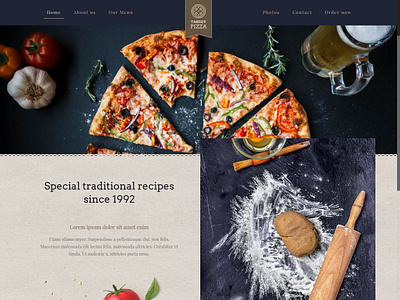 WordPress Online Pizza Ordering Website css design html javascript jquery php ui ux wordpress