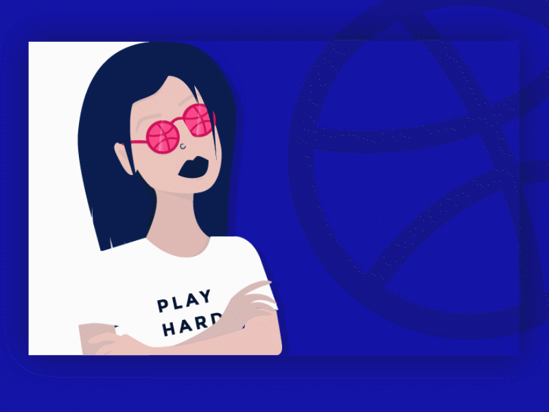 Hello, Dribbble! animation illustration