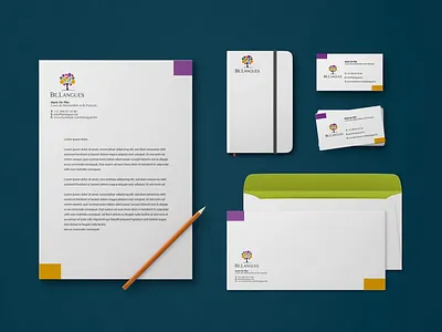 Brand identity for Be.Langues! brand brand identity branding inspiration inspire logo vector