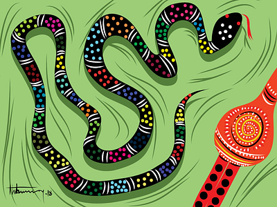 Snake bangladeshi . flute pop art snake vector art