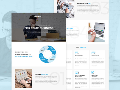 Titanium Agency agency lightui minimal ui ux web design website