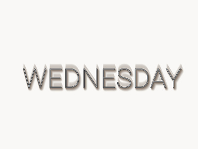 Shadow Wednesday design illustration typography vector
