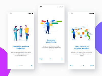 Mas que un polvo app - Onboarding app design clean coach flat flat design lima mobile app onboarding onboarding ui peru sex ui user inteface ux ux design