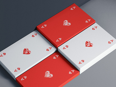 As Coeur as card fun game heart low poly