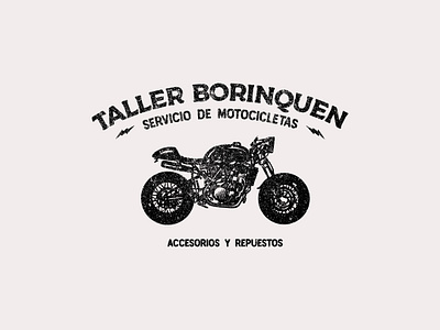 Taller Borinquen design illustration logo type typography vector
