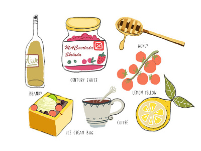 Hight tea design flat illustration ui