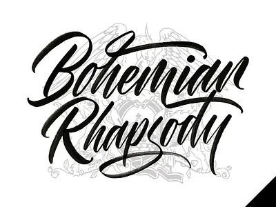 Queen Tribute calligraphy drawing handlettering handmade illustration lettering typography