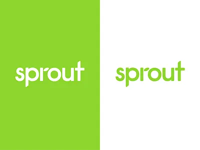 Sprout 🌱 branding daily logo green illustrator leaf leaf logo logo logo design mattress sprout tree type typography wordmark