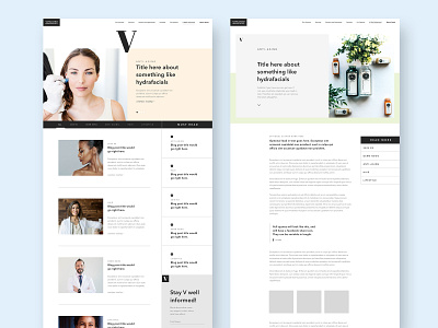 Vanguard Blog article design blog blog design blog layout blog page blog template branding clean clean web design clean website dermatology graphic design minimal design web layout web layouts webflow website website design