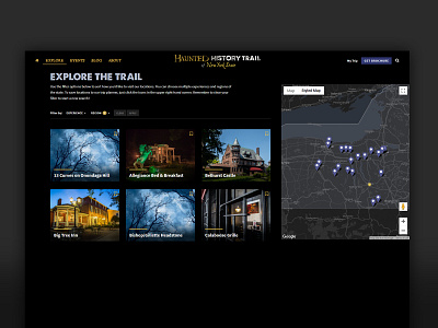 Daily Ui 020 Location Tracker daily ui 020 dailyui haunted trail location tracker maps redesign ui website