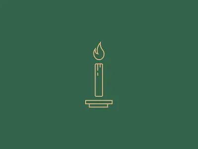 We are Ritual: 05 420 candlestick cannabis design find fire flat geometric gold green icon illustration light marijuana modern mono weight monoline ritual ritualhouse vector