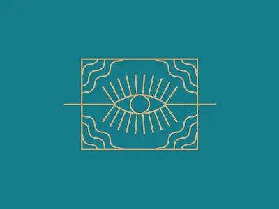 We are Ritual: 01 420 cannabis design eye flat gold icon illustration marijuana modern ritual ritualhouse see teal tribal vector water