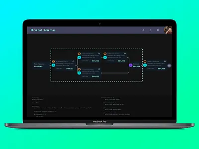 Logic blocks dark data logic medical parametric research science visual code webapp