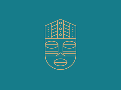 We are Ritual: 04 420 cannabis design flat geometric gold hide icon illustration marijuana mask modern monoline ritual ritualhouse simple teal tribal vector