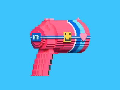 3D Voxel Laser Gun 💞2/2 3d colorful colorful design design heart laser laser gun magica voxel magicavoxel pixel pixel art video game virtual reality voxel voxel art vr