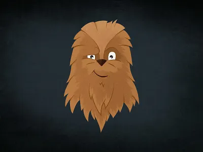 Chewie cartoon character chewbacca chewie hair han solo illustration millenium falcon star wars starwars texture vector wookie