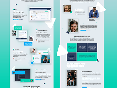 Home Page Design for MentorCruise copywriting marketplace mentee mentor mentorship ui ux web design