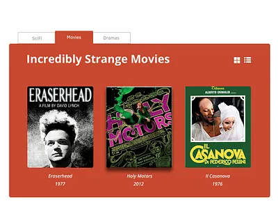 Tabbed Navigation Mock-up 2 design photoshop ui ui ux design web web design website website concept