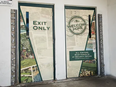 Welcome Home branding design environmental hospitality icon interior design mural print signage typography wall art