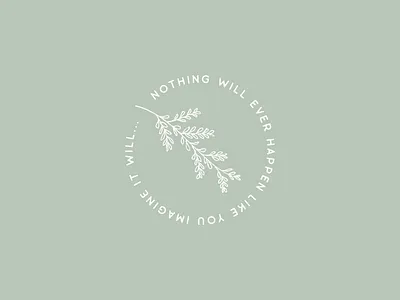 Nothing will ever happen like you imagine it will... circle clean graphic design hand drawn illustration illustrator john green minimalism nature paper towns quote vector