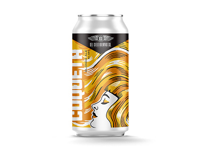 Delcielo Blonde beer beer design bewery blonde design illustration label packaging woman