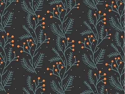 Holiday Gift Wrap 1/4 christmas illustration patterns surface design wallpaper