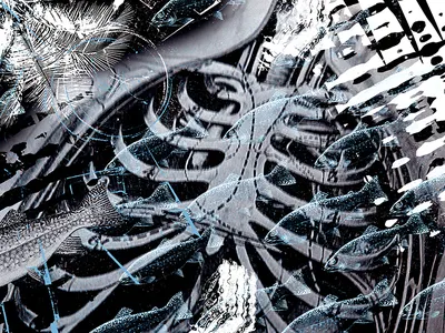 Collage collage design illustration