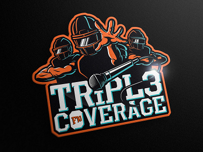 Triple Coverage by FK! american football design football fűzővel kifelé! hungary logo podcast triple coverage