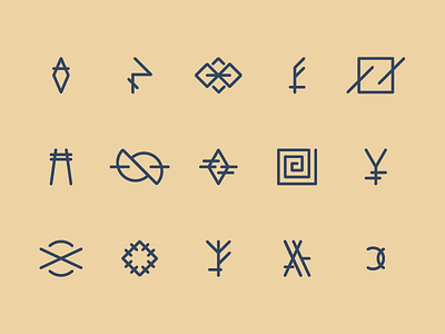 Symbology I emblem flat illustration illustrator line art lineart symbol symbols tattoo vector