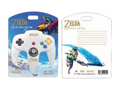 _Skyward Sword Collector’s Edition controller game graphic design joystick link nintendo nintendo64 packaging video game zelda