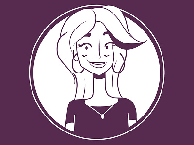 Purple Woman cartoon charactedesign design girl illustration lady purple vector woman